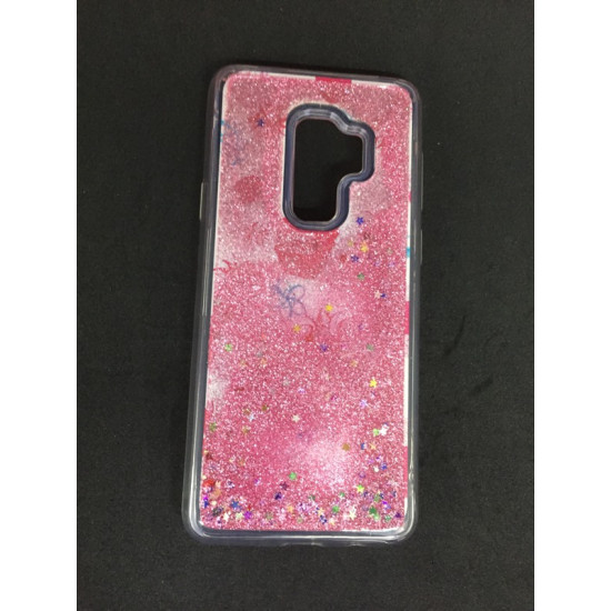 Capa Gel Liquid Y Birlhantes Samsung Galaxy A8 2018 A530 Rosa Claro